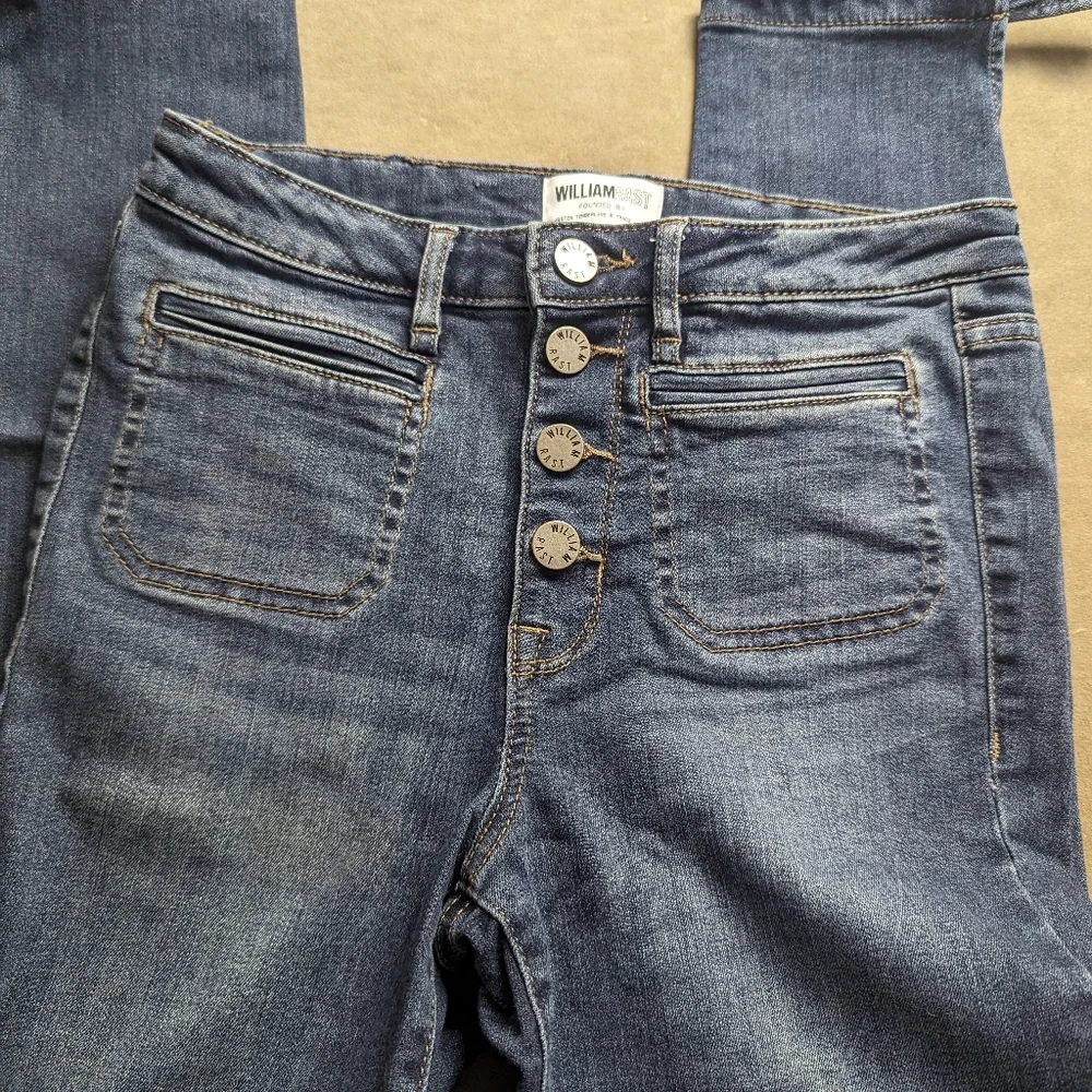 William Rast High Rise Crop Jeans - Picture 2 of 8